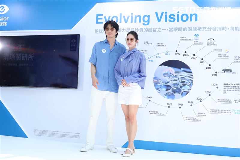 傅孟柏、莫允雯一起參加鏡片品牌活動。（圖／記者鄭孟晃攝影）