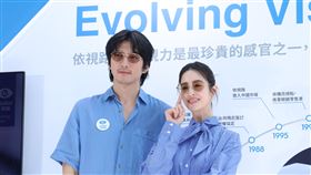 傅孟柏、莫允雯一起參加鏡片品牌活動。（圖／記者鄭孟晃攝影）