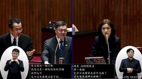 國民黨立委徐巧芯詢問是否護航荷姆茲海峽，卓榮泰跟顧立雄都表態了（圖／翻攝畫面）