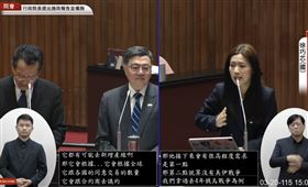 卓榮泰說，徐可以大力支持，讓政府能繼續採購。徐巧芯表示，先就事論事，不要因為問了一個問題就把她當成敵人一般。（圖／翻攝自國會頻道）