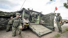 國軍中部縱深作戰演習  迫砲待命射擊國軍「漢光41號」演習，16日由第五作戰區在台中地區實施「要域縱深防禦作戰演練」，圖為120迫砲待命射擊。（軍方提供）中央社記者郝雪卿傳真  114年7月16日