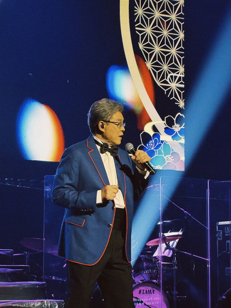 楊烈在台中開唱。(圖/印太戰略智庫提供)