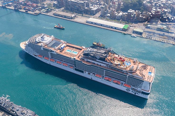 MSC榮耀號2026年以基隆為母港的首個航次3月18日啟航。(圖/MSC提供)