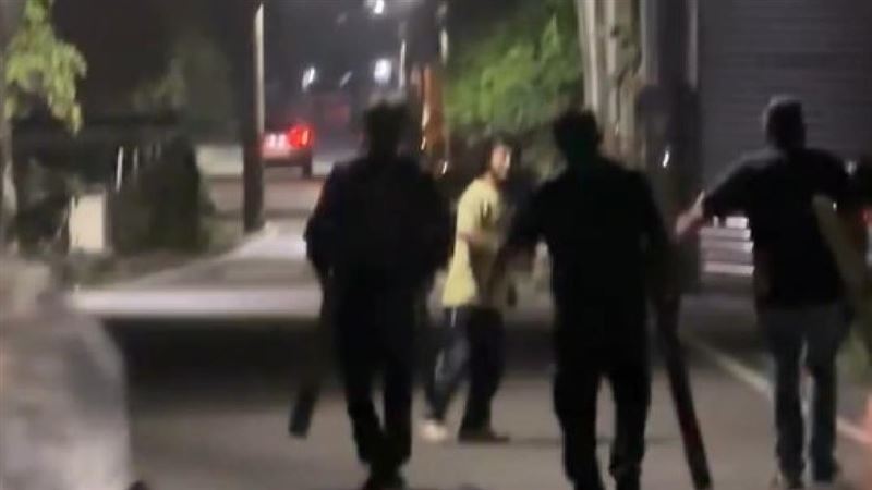 賴姓男子疑因飲酒後,亂入土地公廟的「頭牙」廟會挑釁鬧事。(圖/翻攝Threads@haohan1391)