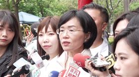 蘇巧慧出席中和鎮福宮「樂在捐血 熱血貢獻」活動時受訪（圖／翻攝畫面）