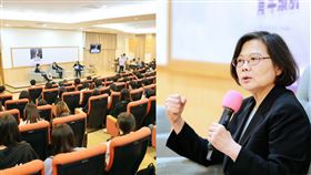 蔡英文近日到東吳大學演講更是人氣爆棚。（圖／翻攝自蔡英文Threads）