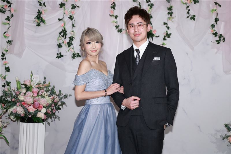 Makiyo擔任好友伴娘，伴郎是天氣女孩劉玳妍前夫葉澤毅。（圖／記者鄭孟晃攝影）