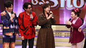 陽帆（左起）、荒山亮、秀蘭瑪雅以及白冰冰同台。（圖／民視提供）