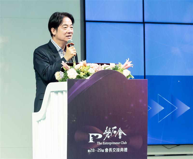 總統賴清德出席「磐石會第28屆、第29屆會長交接典禮」（圖／總統府提供）