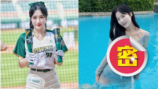 韓援女神Mingo解放了！透明綁結泳裝太兇