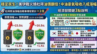 新／油價翻倍！中油豪氣吸八成