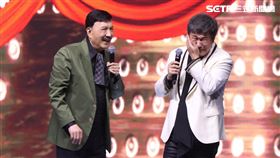 余天在演出時，使出巴掌攻擊。（圖／記者鄭孟晃攝影）