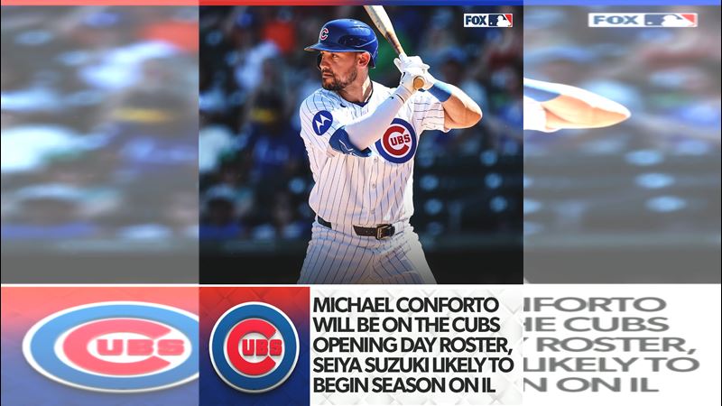 日籍強打鈴木誠也無法趕上小熊開季。（圖／翻攝自X平台 @MLBONFOX）