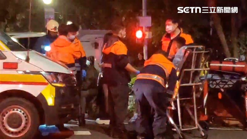 這起車禍釀5傷。(圖/翻攝畫面)