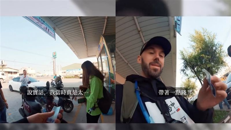 一名台灣女子遞給1000元，讓他相當感動。（圖／翻攝自Threads @suttpups）