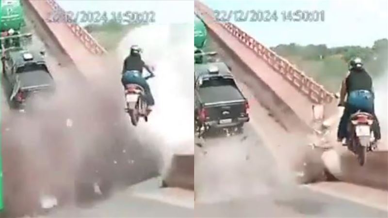 巴西斷橋14人亡!奪命瞬間首曝:竟變飛人