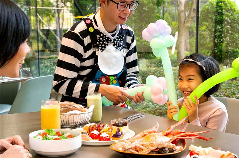 台北萬豪Garden Kitchen「童樂時光」。(圖/飯店旅宿業者提供)