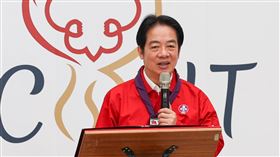 賴總統出席童軍節慶祝大會（2）總統賴清德（圖）22日上午在陽明山竹子湖，出席「115年全國童軍節慶祝大會」，在致詞時勉勵出席的童軍。中央社記者吳家昇攝 115年3月22日