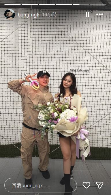 金範中是男團ATEEZ隊長金弘中的哥哥。（圖／翻攝自IG @bumj_ngk）