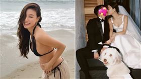 Bella去年結婚，今天曬孕肚分享喜訊。(圖/翻攝IG@bella_navy4life)