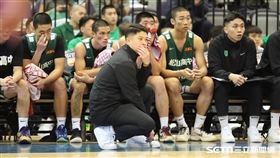 HBL男生組冠軍戰，松山高中總教練葉韋喬。（圖／記者劉彥池攝影）