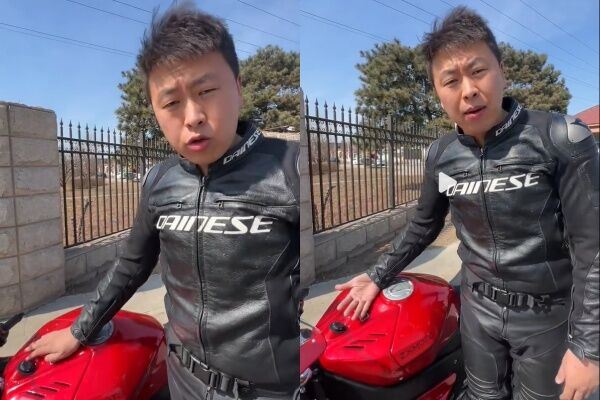 中國重機網紅「黃油膩」以毒舌點評聞名，擁有超過11萬粉絲。（圖／翻攝自微博）