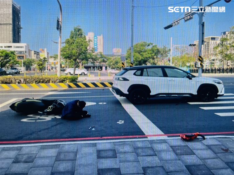 台南酒駕連環撞騎士「躺地留一灘」&hellip;他：以為人沒了！網認出酒店少爺。（圖／翻攝畫面）