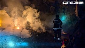 消防局,嘉義,水上鄉,公墓,火警,燒燙傷（圖／翻攝畫面）