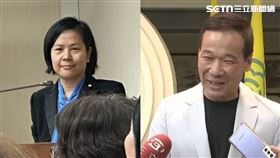 李貞秀（左）在內政委員會上脫口嗆鍾小平（右）「狗不配當人」。（組合圖／資料照）