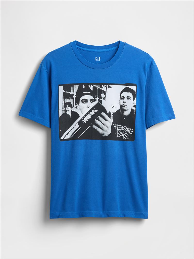 藍色野獸男孩聯名印花圓領短袖T恤。（圖／品牌業者提供）