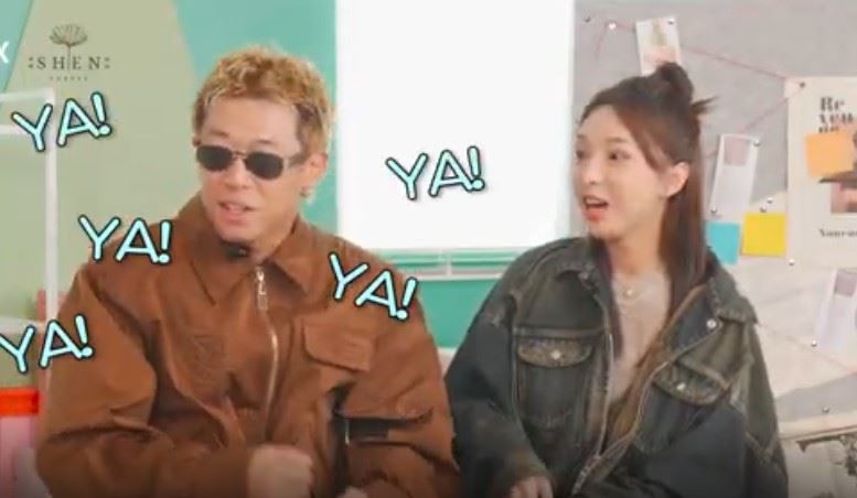 健志在節目中自爆,曾模仿機器人走路逗Mia開心,反差舉動讓現場笑聲不斷。(圖/翻攝自OMO調查局)