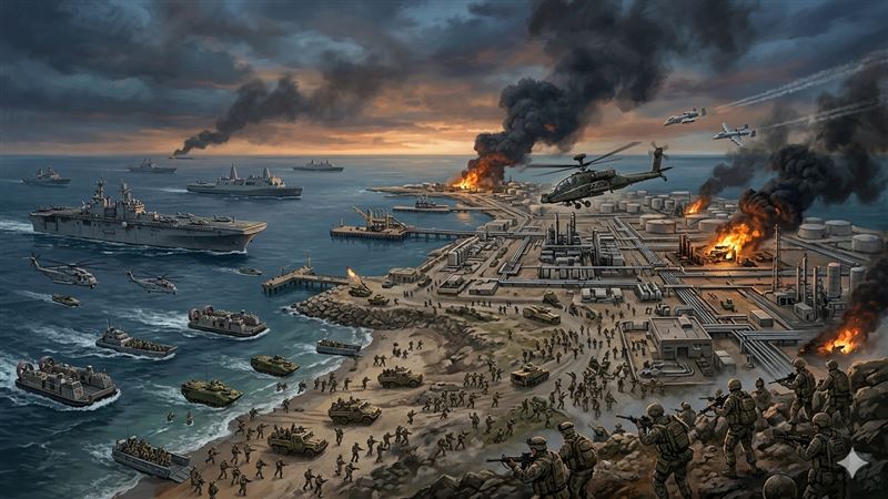 美擬地面戰奪哈爾克島　斷伊朗經濟命脈