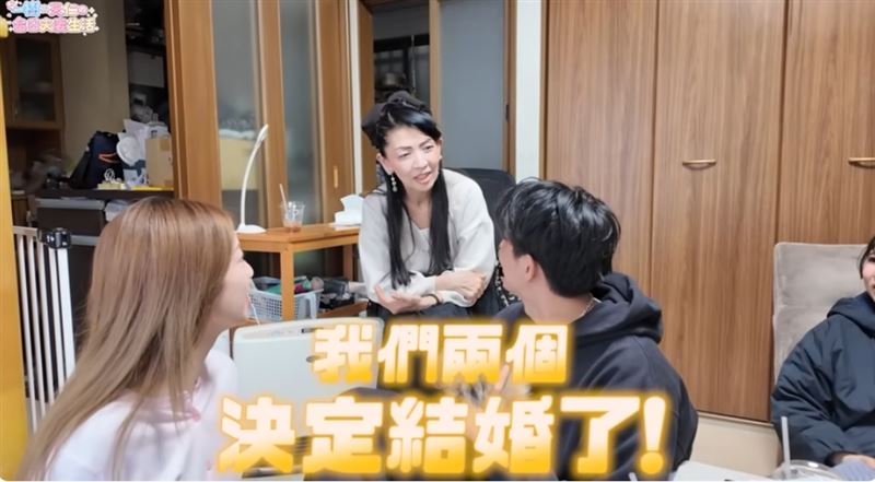 一樹帶著陳天仁去跟準婆婆見面,同時報告即將結婚的消息(圖/翻攝自YouTube@一樹與天仁の台日夫妻生活)