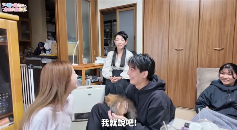 一樹的媽媽聽後反應超淡定,甚至於喊「我就說吧」。(圖/翻攝自YouTube@一樹與天仁の台日夫妻生活)