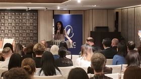 鄭麗文出席外媒記者會TFCC。（圖／國民黨提供）