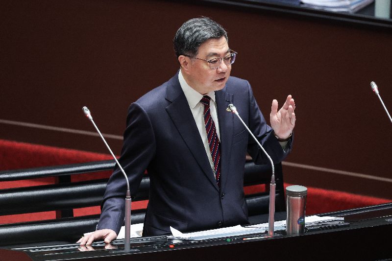 卓榮泰立院列席備詢。(圖／ 中央社）