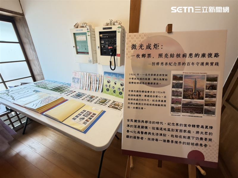 靜心苑展出我國結核病防治歷史。（圖／記者簡浩正攝影）