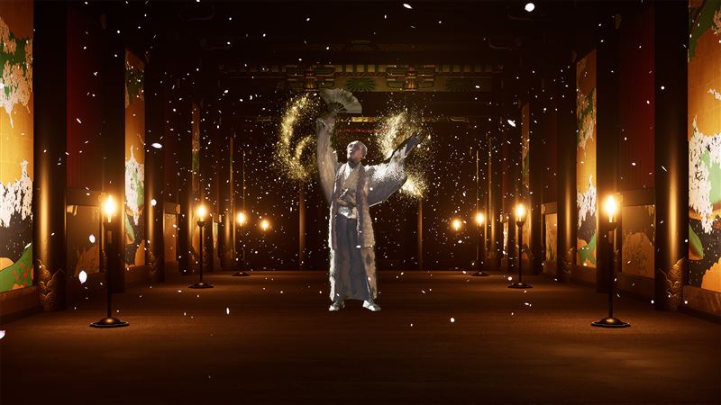 觀眾將回到15至16世紀的戰國時代，走進由豐臣秀吉所建、於鼎盛時期極盡繁華的大坂城。（圖／宏達電提供）