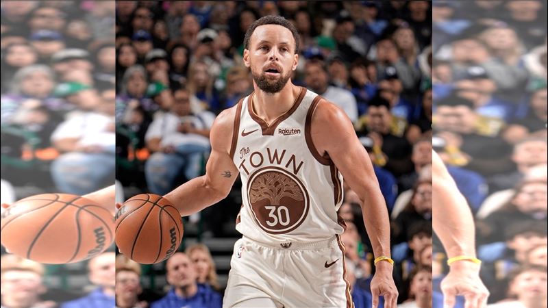 NBA金州勇士隊當家球星柯瑞（Stephen Curry）。（圖／翻攝自X平台 @pisounalinha）