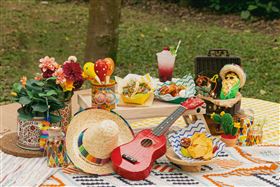 雄獅文具《作繪來野餐 Hola México》4月登場，森林野餐×墨西哥色彩打造春日藝術生活節。（圖／業者提供）