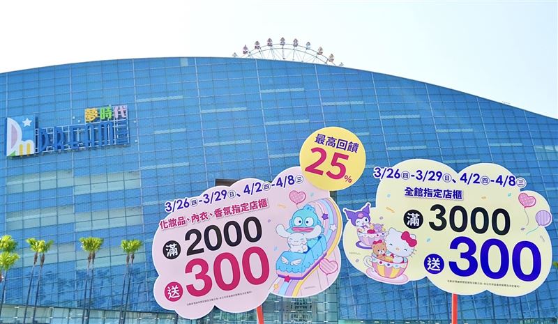 夢時代購物中美人節4月2日開跑。（圖／夢時代提供）