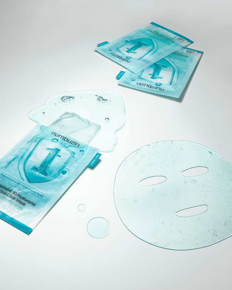 潤碧之茵No.1泛醇B5玻尿酸水潤修護紗布面膜。（圖／品牌業者提供）