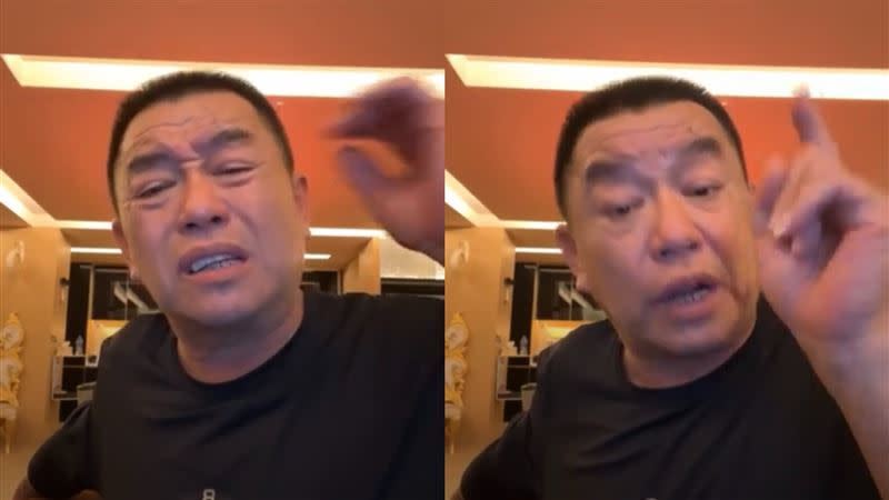 廖老大曾開直播怒嗆林秉文「洗錢被警察抓」，批對方只會靠他炒新聞。（圖／翻攝自廖老大臉書）