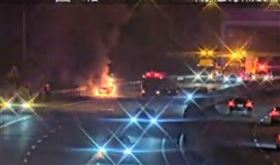 南港,國道,火燒車,意外,傷亡,（圖／翻攝畫面）