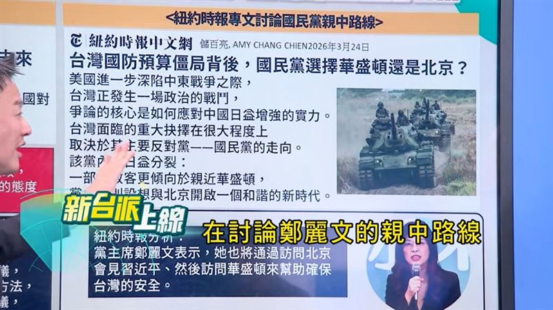 華府智庫示警「國民黨失衡」，憂親中路線損美信任。(圖/新台派上線)