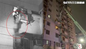 台中西屯區,男童,身軀,媽媽,遮雨棚,冷氣室,雲梯車,尿布,洗澡,作業（圖／民眾提供）