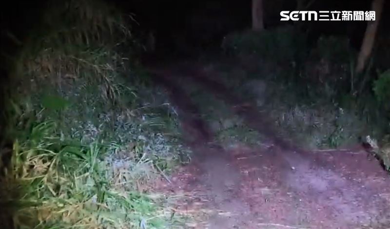 這間民宿位於金針山上的偏僻小路內，從山底下開上山腰後還要下切小路，路況極差、滿地泥濘，一般遊客看到這種路況都會望之卻步、調頭離開。（圖／翻攝畫面）