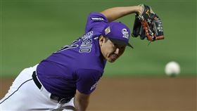 菅野智之熱身賽4.1局失2分。（圖／美聯社／達志影像）