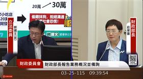 普發1萬領取率達98%，立委羅明才指證交稅日收24億國庫肥美，力促今年續發。部長莊翠雲強調需考量國家財政，未給承諾；郭國文則提醒4月新生兒領取期至5/22。（圖／翻攝自國會頻道網站） 