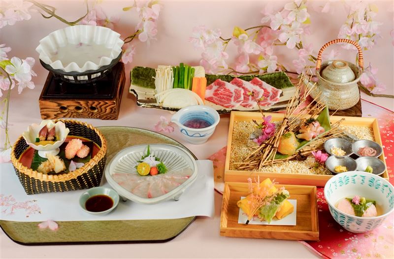 莞固和食以被譽為「日本白身魚之王」的愛媛縣真鯛為主角，推出春季限定的『櫻鯛御膳』。。（圖／品牌業者提供）
